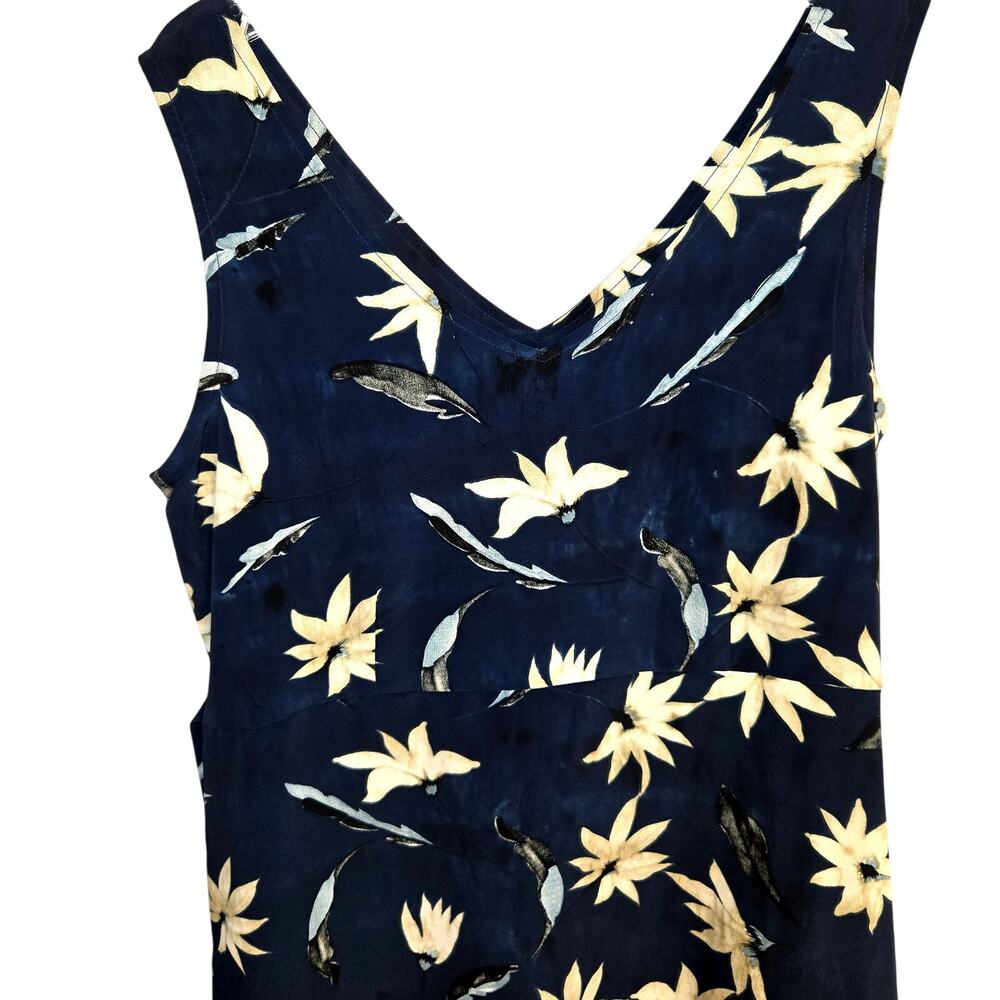 Max Taylor 5 / 6 Junior Teen Navy Daisy Sleeveless Sun Dress Kids Size Medium M